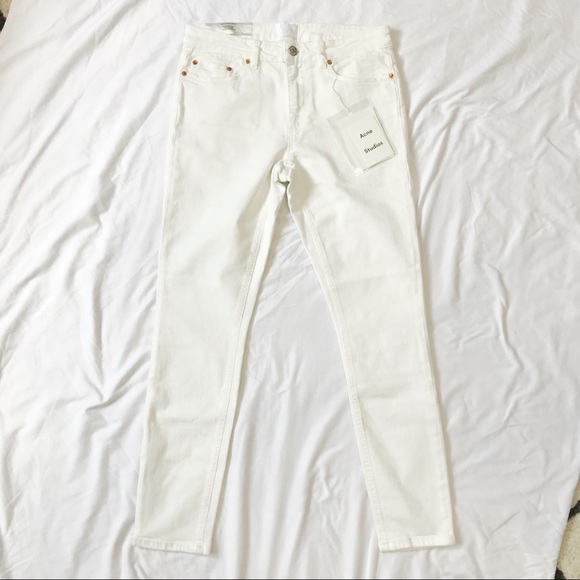 ACNE STUDIO WHITE BNWT SKIN 5 POCKET JEANS ✨ - Picture 2 of 4